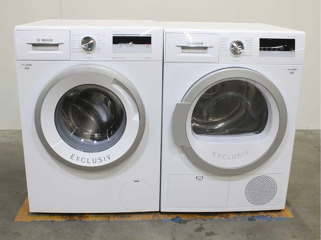 Bosch serie|4 varioperfect ecosilence drive exclusiv wasmachines & bosch serie|4 exclusiv wasdrogers - afbeelding 1 van  8