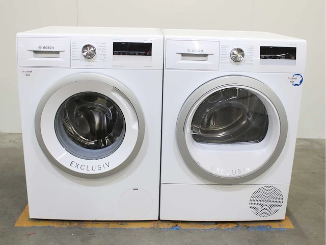 Bosch serie|4 varioperfect ecosilence drive exclusiv wasmachines & bosch serie|4 wasdrogers - afbeelding 1 van  8