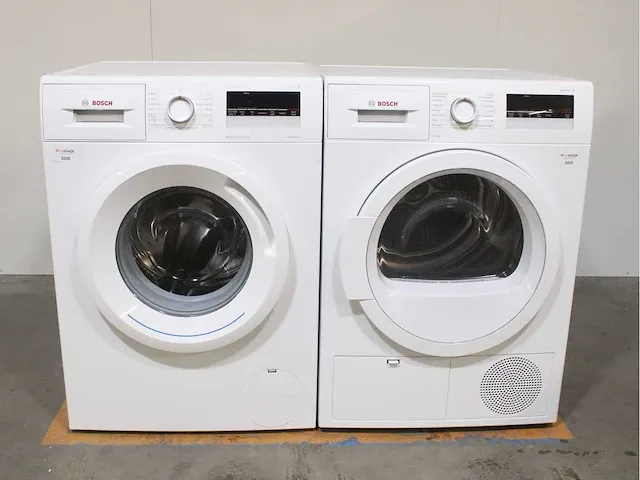 Bosch serie|4 varioperfect ecosilence drive wasmachine & bosch serie|4 droger - afbeelding 1 van  8