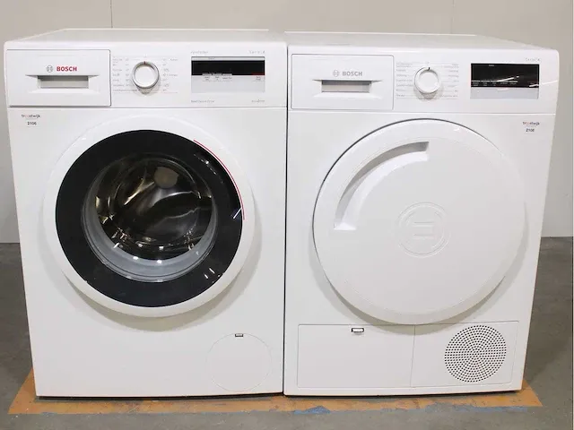 Bosch serie|4 varioperfect ecosilence drive wasmachine & bosch serie|4 droger - afbeelding 1 van  8