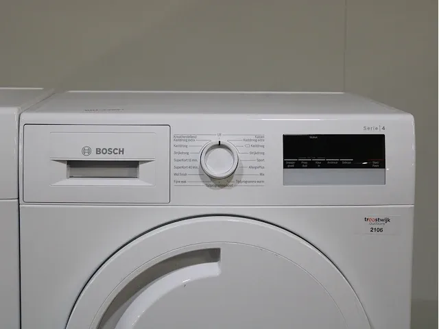 Bosch serie|4 varioperfect ecosilence drive wasmachine & bosch serie|4 droger - afbeelding 6 van  8