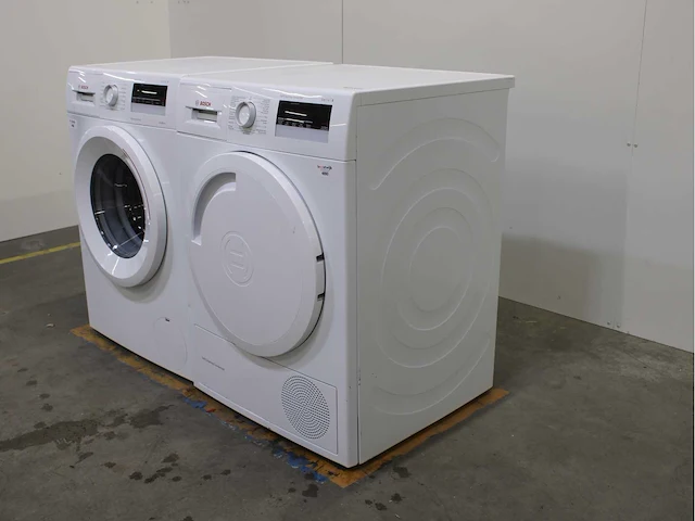 Bosch serie|4 varioperfect ecosilence drive wasmachine & bosch serie|4 selfcleaning condenser wasdroger - afbeelding 7 van  8