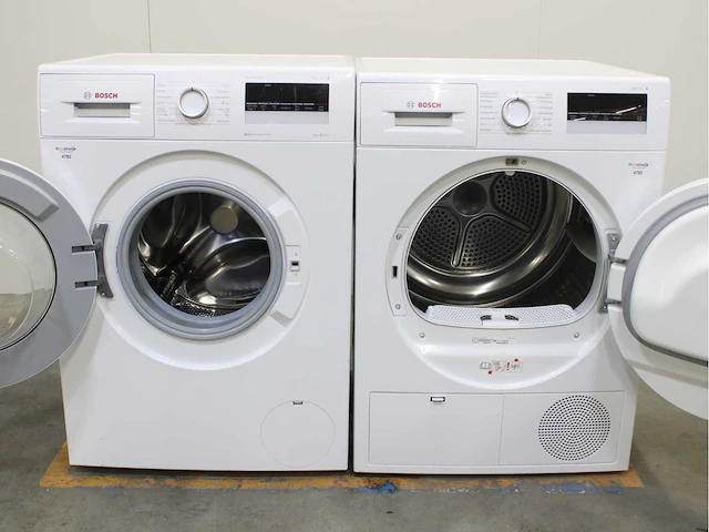 Bosch serie|4 varioperfect ecosilence drive wasmachine & bosch serie|4 wasdroger - afbeelding 2 van  8