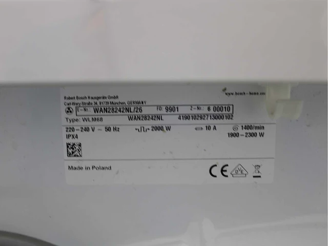 Bosch serie|4 varioperfect ecosilence drive wasmachine & bosch serie|4 wasdroger - afbeelding 5 van  8