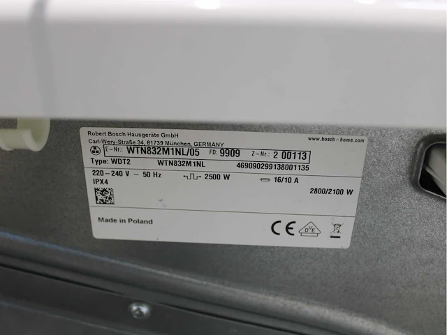 Bosch serie|4 varioperfect ecosilence drive wasmachine & bosch serie|4 wasdroger - afbeelding 8 van  8
