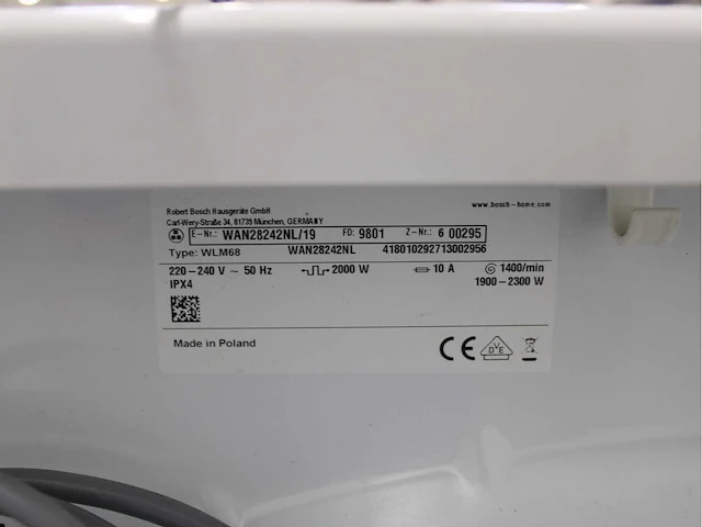 Bosch serie|4 varioperfect ecosilence drive wasmachine & bosch serie|4 wasdroger - afbeelding 5 van  7