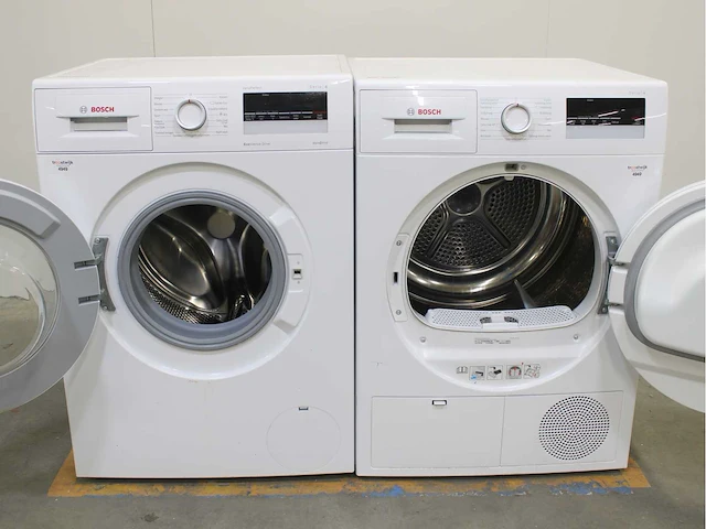 Bosch serie|4 varioperfect ecosilence drive wasmachine & bosch serie|4 wasdroger - afbeelding 2 van  8
