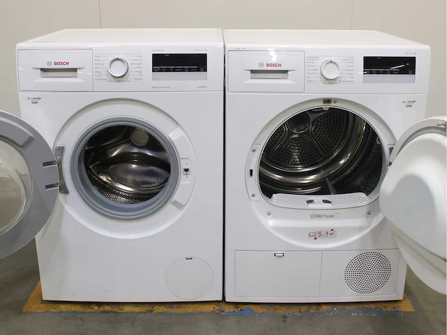 Bosch serie|4 varioperfect ecosilence drive wasmachine & bosch serie|4 wasdroger - afbeelding 2 van  8