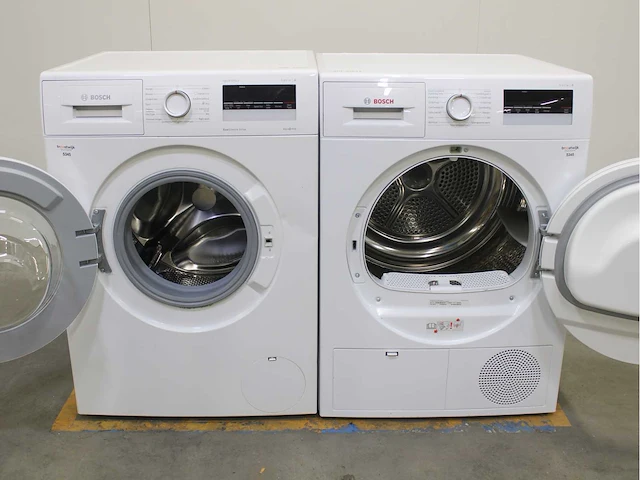 Bosch serie|4 varioperfect ecosilence drive wasmachine & bosch serie|4 wasdroger - afbeelding 2 van  8