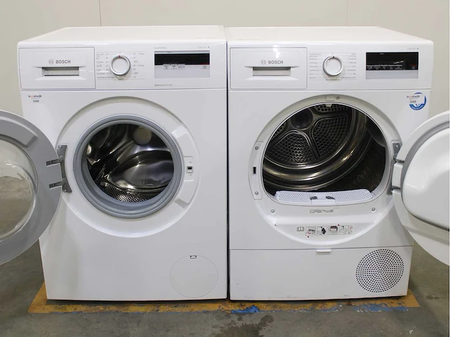 Bosch serie|4 varioperfect ecosilence drive wasmachine & bosch serie|4 wasdroger - afbeelding 2 van  8