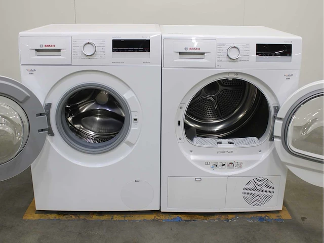 Bosch serie|4 varioperfect ecosilence drive wasmachine & bosch serie|4 wasdroger - afbeelding 2 van  8