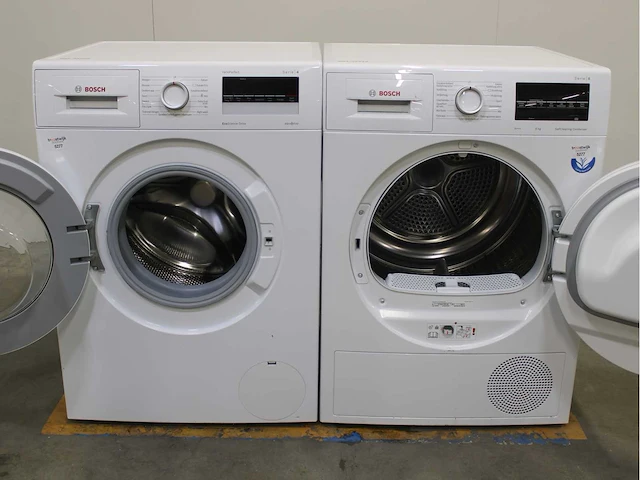 Bosch serie|4 varioperfect ecosilence drive wasmachine & bosch serie|6 selfcleaning condenser wasdroger - afbeelding 2 van  8