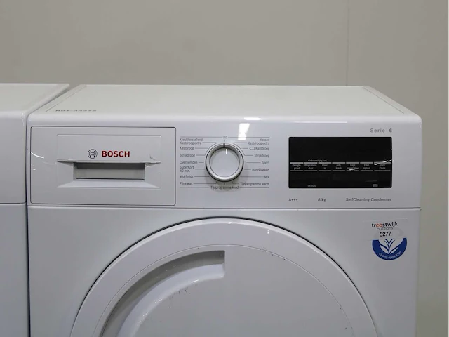 Bosch serie|4 varioperfect ecosilence drive wasmachine & bosch serie|6 selfcleaning condenser wasdroger - afbeelding 6 van  8