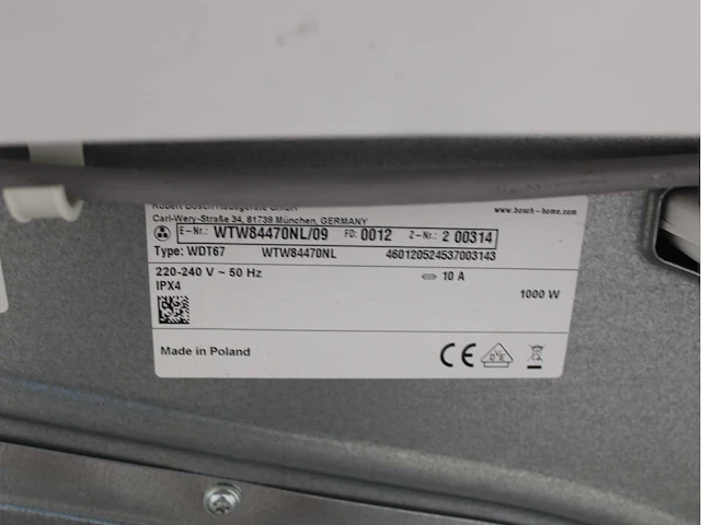 Bosch serie|4 varioperfect ecosilence drive wasmachine & bosch serie|6 selfcleaning condenser wasdroger - afbeelding 8 van  8