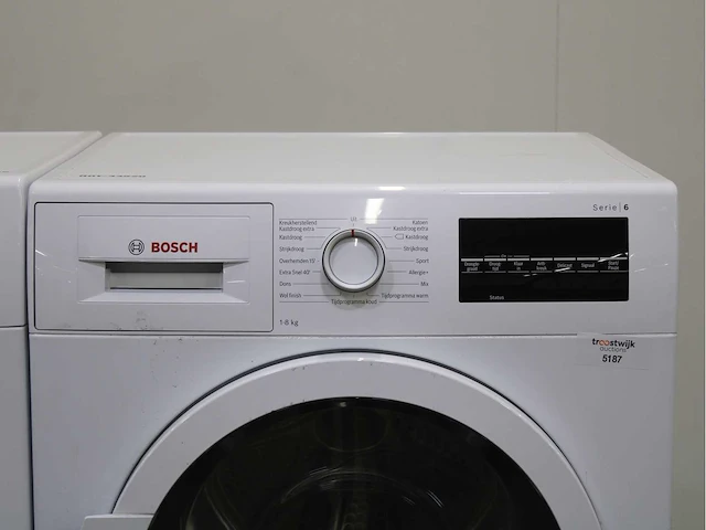 Bosch serie|4 varioperfect ecosilence drive wasmachine & bosch serie|6 wasdroger - afbeelding 6 van  8