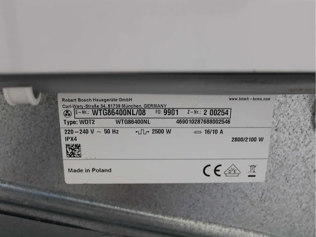 Bosch serie|4 varioperfect ecosilence drive wasmachine & bosch serie|6 wasdroger - afbeelding 8 van  8