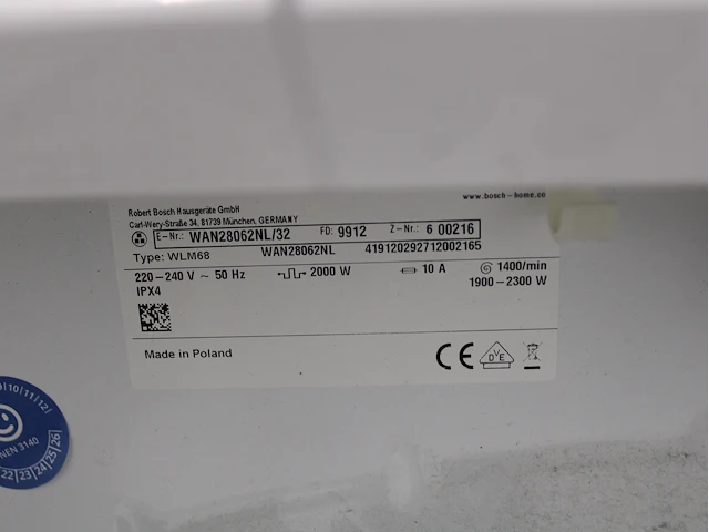 Bosch serie|4 varioperfect ecosilence drive wasmachines & bosch serie|4 wasdrogers - afbeelding 5 van  8