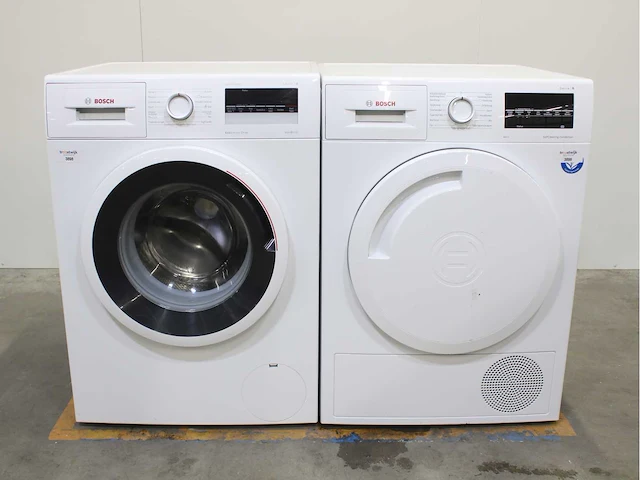 Bosch serie|4 varioperfect ecosilence drive wasmachines & bosch serie|6 selfcleaning condenser a+++ wasdrogers - afbeelding 1 van  8