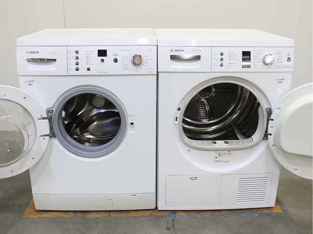 Bosch serie|4 varioperfect exclusiv wasmachine & bosch serie|4 exclusiv wasdroger - afbeelding 1 van  8