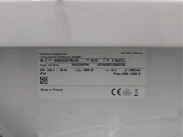 Bosch serie|4 varioperfect exclusiv wasmachine & bosch serie|4 exclusiv wasdroger - afbeelding 5 van  8