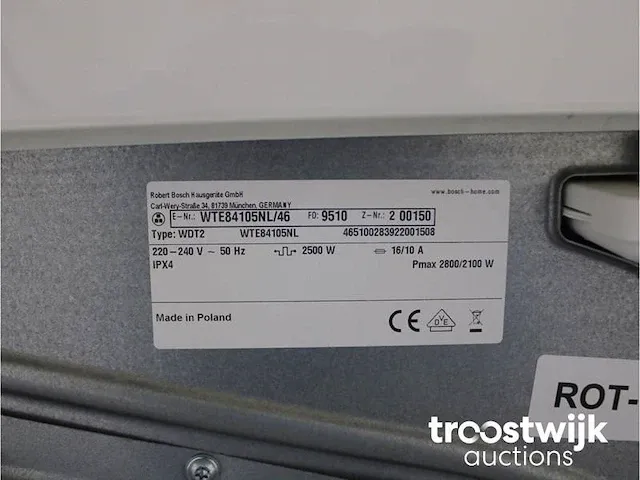 Bosch serie|4 varioperfect wasmachine & bosch serie|4 droger - afbeelding 8 van  8