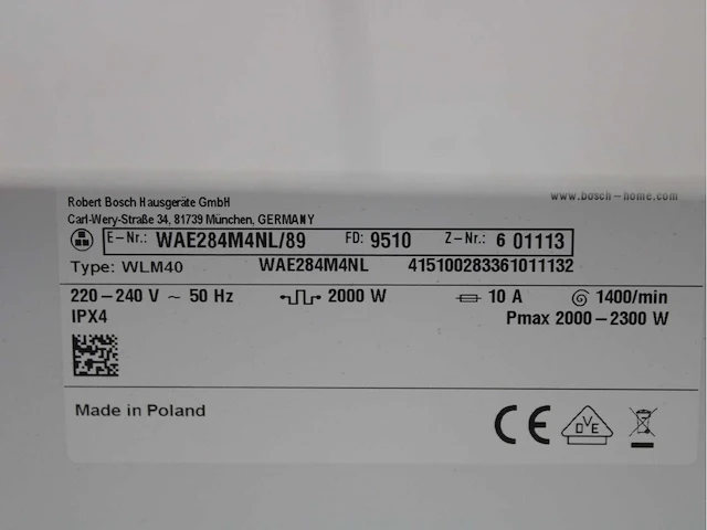 Bosch serie|4 varioperfect wasmachines - afbeelding 4 van  6
