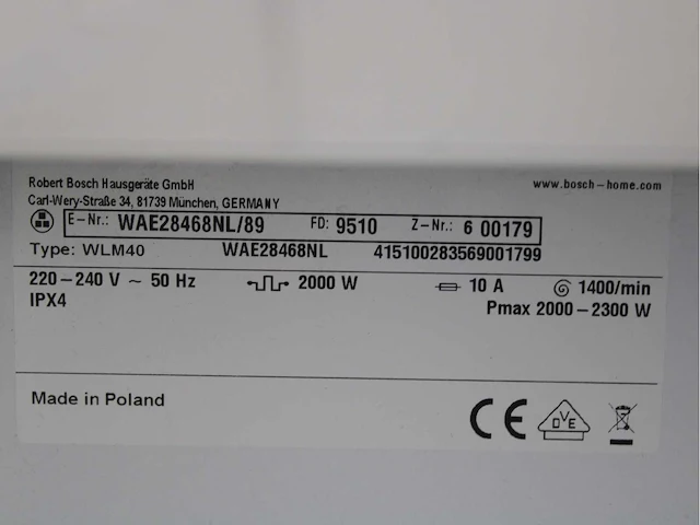 Bosch serie|4 varioperfect wasmachines - afbeelding 4 van  6
