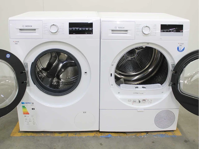 Bosch serie|6 aquastop ecosilence drive wasmachine & bosch serie|4 wasdroger - afbeelding 2 van  8
