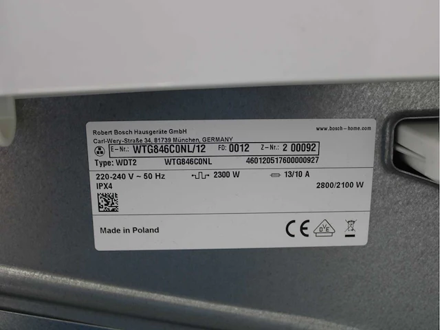 Bosch serie|6 aquastop ecosilence drive wasmachine & bosch serie|6 wasdroger - afbeelding 6 van  6