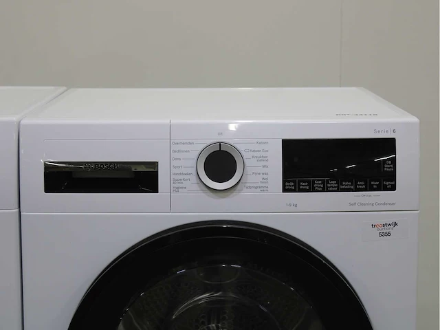 Bosch serie|6 aquastop wasmachine & bosch serie|6 selfcleaning condenser wasdroger - afbeelding 6 van  8