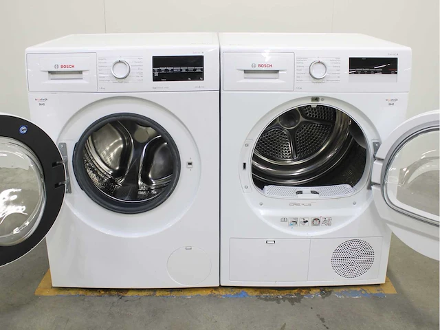 Bosch serie|6 ecosilence drive wasmachine & bosch serie|4 wasdroger - afbeelding 2 van  8