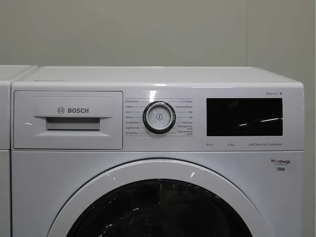 Bosch serie|6 ecosilence drive wasmachine & bosch serie|6 selfcleaning condenser a+++ droger - afbeelding 5 van  7