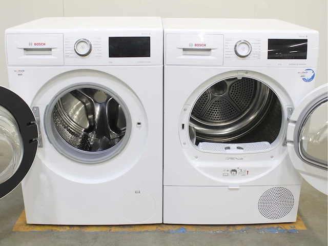 Bosch serie|6 ecosilence drive wasmachine & bosch serie|6 selfcleaning condenser wasdroger - afbeelding 2 van  8