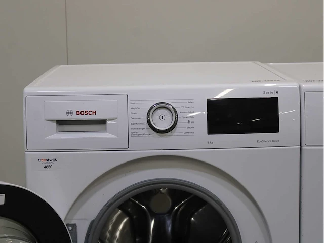Bosch serie|6 ecosilence drive wasmachine & bosch serie|6 selfcleaning condenser wasdroger - afbeelding 3 van  8
