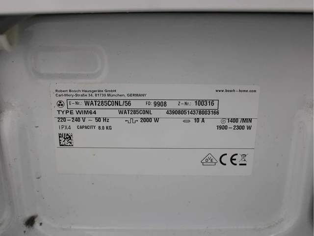 Bosch serie|6 ecosilence drive wasmachine & bosch serie|6 selfcleaning condenser wasdroger - afbeelding 5 van  8