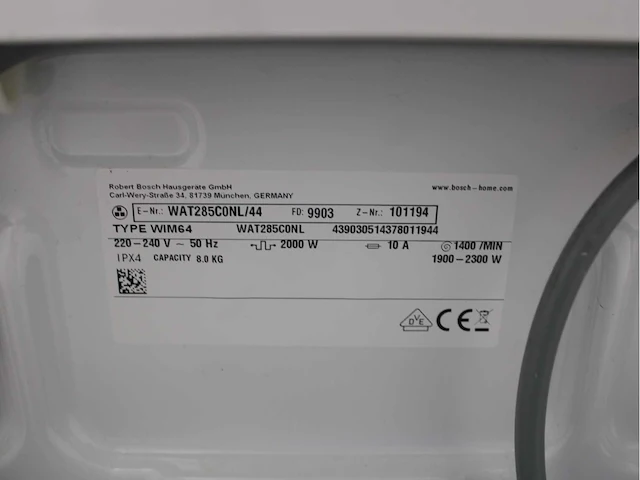 Bosch serie|6 ecosilence drive wasmachine & bosch serie|6 selfcleaning condenser wasdroger - afbeelding 4 van  7