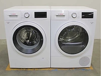 Bosch serie|6 ecosilence drive wasmachine & bosch serie|6 selfcleaning condenser wasdroger - afbeelding 1 van  8