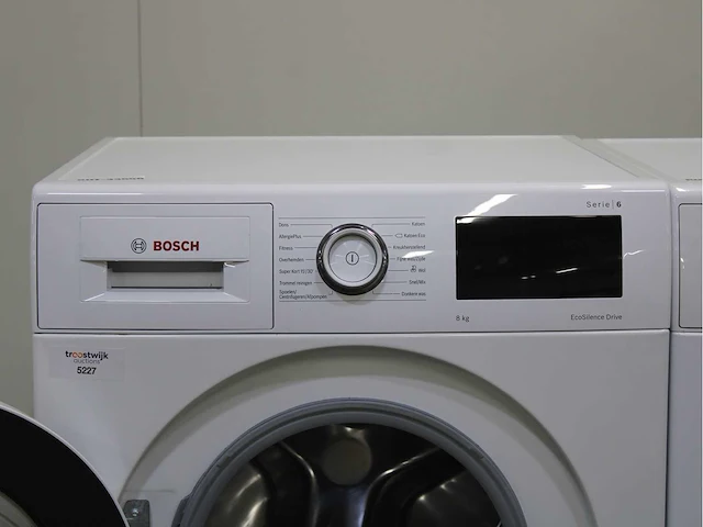 Bosch serie|6 ecosilence drive wasmachine & bosch serie|6 selfcleaning condenser wasdroger - afbeelding 3 van  8