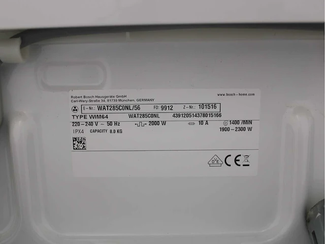 Bosch serie|6 ecosilence drive wasmachine & bosch serie|6 selfcleaning condenser wasdroger - afbeelding 5 van  8