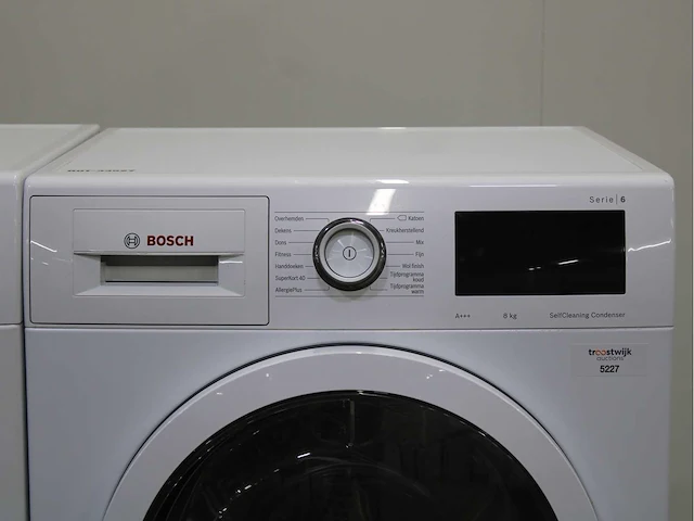 Bosch serie|6 ecosilence drive wasmachine & bosch serie|6 selfcleaning condenser wasdroger - afbeelding 6 van  8