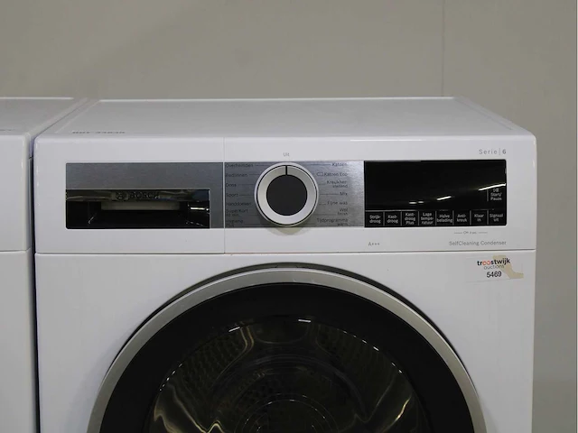 Bosch serie|6 ecosilence drive wasmachine & bosch serie|6 selfcleaning condenser wasdroger - afbeelding 4 van  8