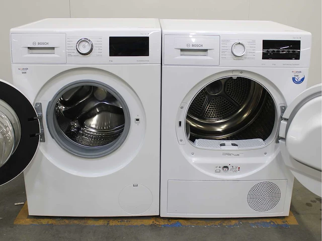 Bosch serie|6 ecosilence drive wasmachine & bosch serie|6 selfcleaning condenser wasdroger - afbeelding 2 van  8