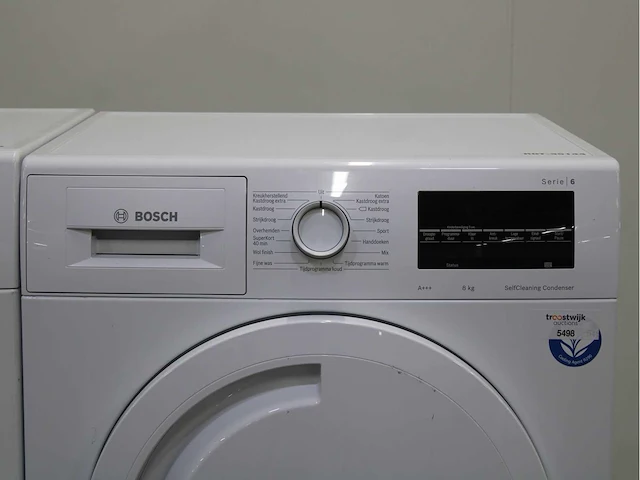 Bosch serie|6 ecosilence drive wasmachine & bosch serie|6 selfcleaning condenser wasdroger - afbeelding 6 van  8