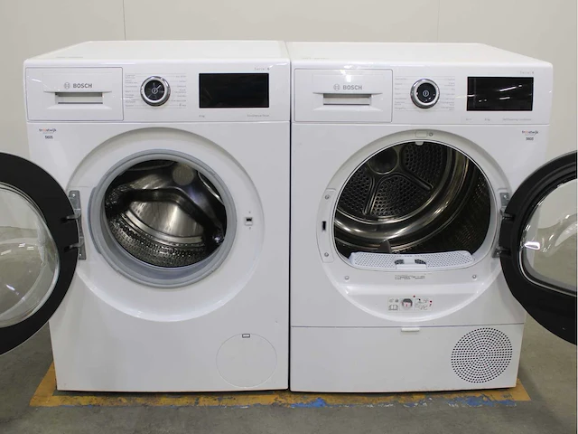 Bosch serie|6 ecosilence drive wasmachine & bosch serie|6 selfcleaning condenser wasdroger - afbeelding 2 van  8