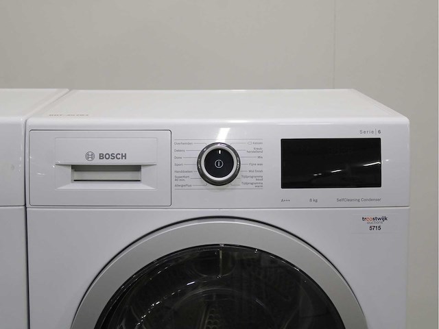 Bosch serie|6 ecosilence drive wasmachine & bosch serie|6 selfcleaning condenser wasdroger - afbeelding 6 van  8