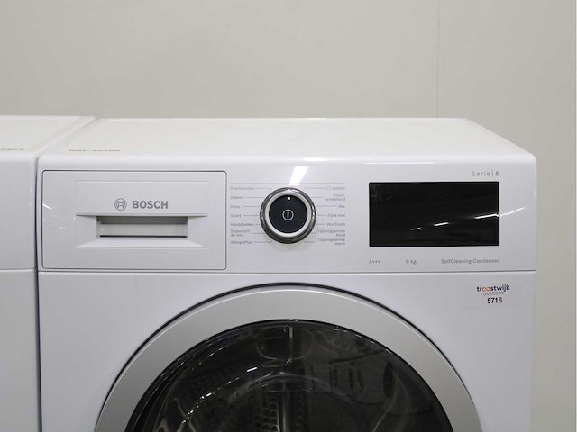 Bosch serie|6 ecosilence drive wasmachine & bosch serie|6 selfcleaning condenser wasdroger - afbeelding 6 van  8