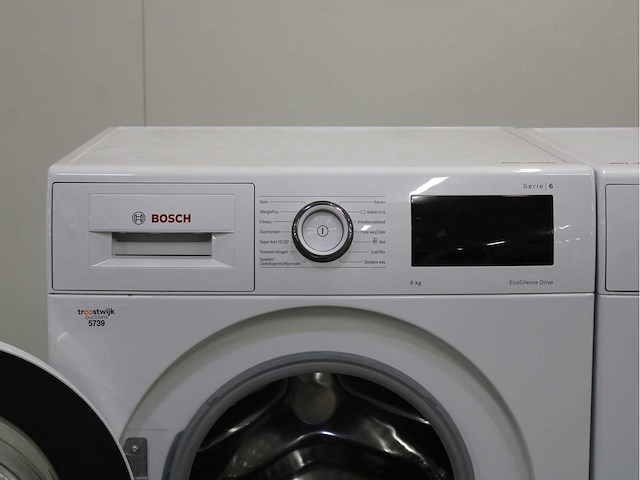 Bosch serie|6 ecosilence drive wasmachine & bosch serie|6 selfcleaning condenser wasdroger - afbeelding 3 van  8