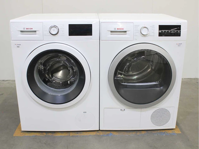 Bosch serie|6 ecosilence drive wasmachine & bosch serie|6 wasdroger - afbeelding 1 van  8