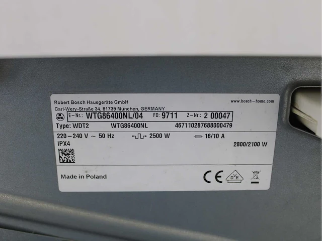 Bosch serie|6 ecosilence drive wasmachine & bosch serie|6 wasdroger - afbeelding 8 van  8