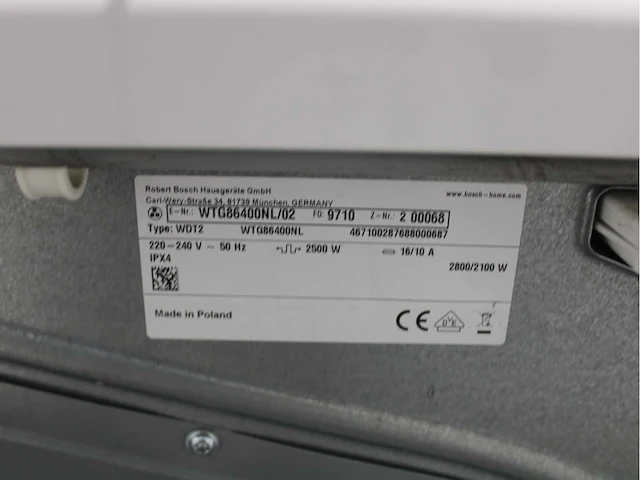 Bosch serie|6 ecosilence drive wasmachine & bosch serie|6 wasdroger - afbeelding 8 van  8